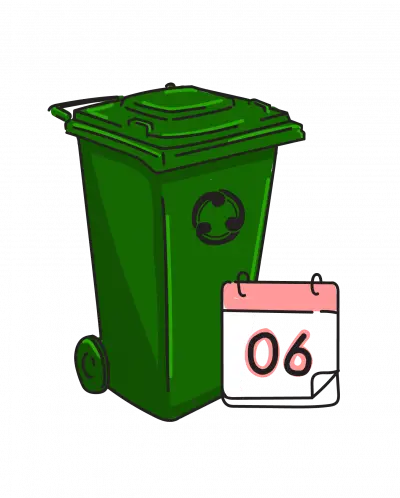 Green 240L Bin - 6 Month Subscription